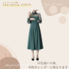 ハイネック切替レースドレス【ベージュ】 - 画像 (4)