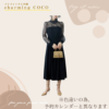 ハイネック切替レースドレス【ベージュ】 - 画像 (5)