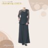 アシンメトリービスチェ＆ワイドパンツドレス【チャコール】 - 画像 (5)