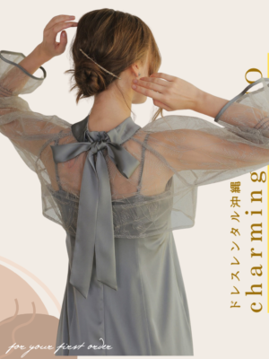 リーフブラウスセットドレス【グレー】